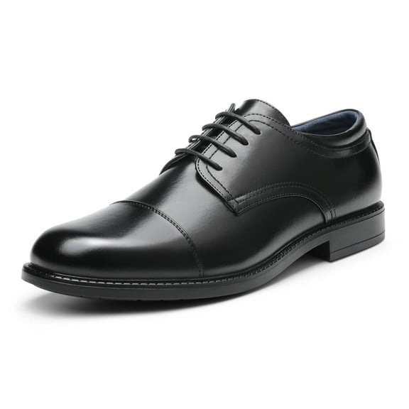 Bruno Marc Men's Dress Oxford Shoes Classic Lace Up Formal Cap Toe Shoes Wide Fit