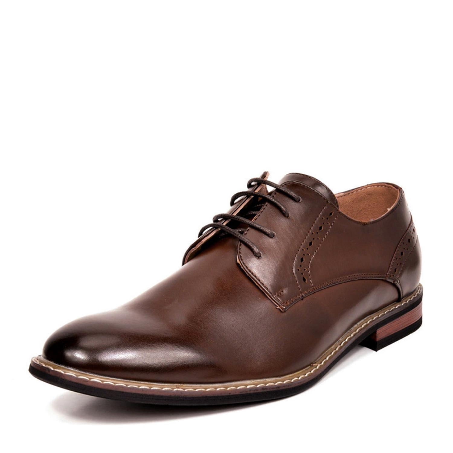 Bruno Marc Men's Oxford Dress Shoes with Leather Lining Wide Width -  Walmart.com