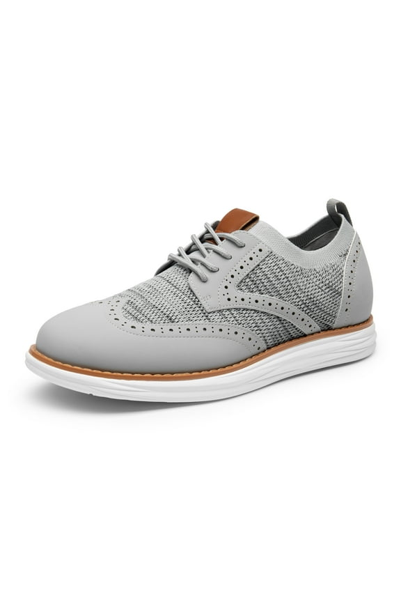 Men's KnitFlex SmartCraft Mesh Oxfords Sneakers Casual Dress Lace-Up Lightweight Walking Shoes