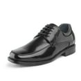 thumbnail image 1 of Bruno Marc Men's Oxfords Shoes Classic Square Toe Leather Shoes For Men Lace up Dress Shoes GOLDMAN-01 BLACK Size 10.5, 1 of 5