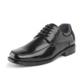 thumbnail image 1 of Bruno Marc Men's Oxfords Shoes Classic Square Toe Leather Shoes For Men Lace up Dress Shoes GOLDMAN-01 BLACK Size 15, 1 of 5