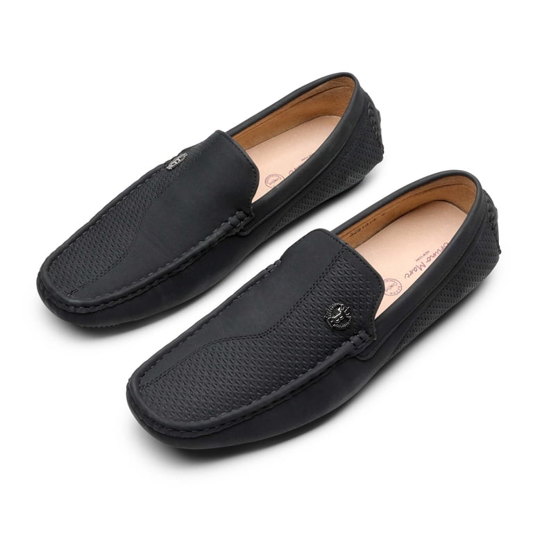 〽️Men\'s Black Bruno Marc  Penny Moccasins Comfortable Casual Dress Loafers Bruno Marc Men main image 2