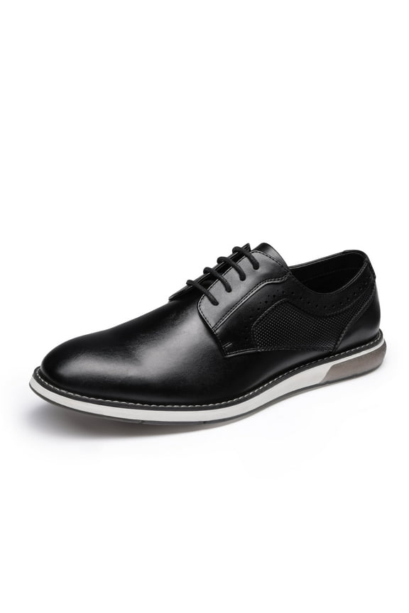 Men's Plain Toe Oxford Shoes Business Formal Derby Dress Sneakers Wide Width