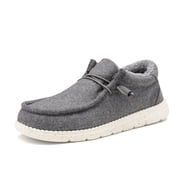 Bruno Marc Mens Slip-on Faux Fur Lined Loafers Casual Shoes