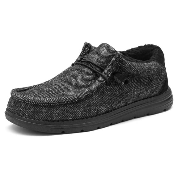 Bruno Marc Men's Slip-on Faux Fur Lined Loafers Casual Shoes