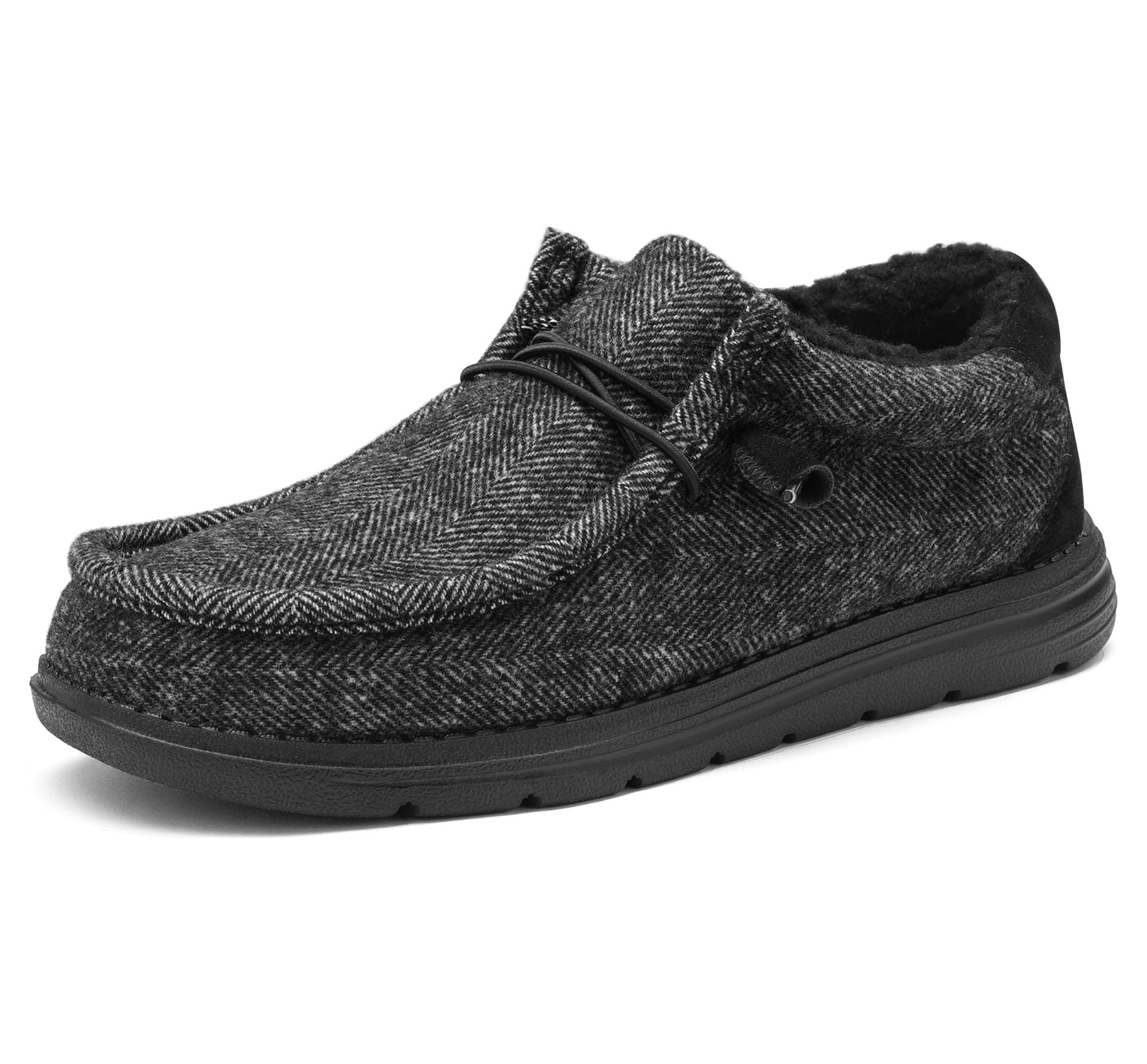 Men's Slip-on Faux Fur Lined Loafers Casual Shoes
