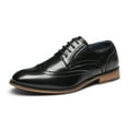 thumbnail image 1 of Bruno Marc Men's Soft Cap-Toe Lace-Up Formal Dress Shoes Wide Fit, 1 of 7