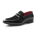 thumbnail image 1 of Bruno Marc Men's Tuxedo Patent Loafers Classic Velvet Slip-on Dress Shoes, 1 of 10