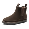 thumbnail image 1 of Bruno Marc Men's Winter Snow Boots FuzzyGo Rugged Suede Leather Cold Weather Warm Chelsea Outdoor Boots, 1 of 9