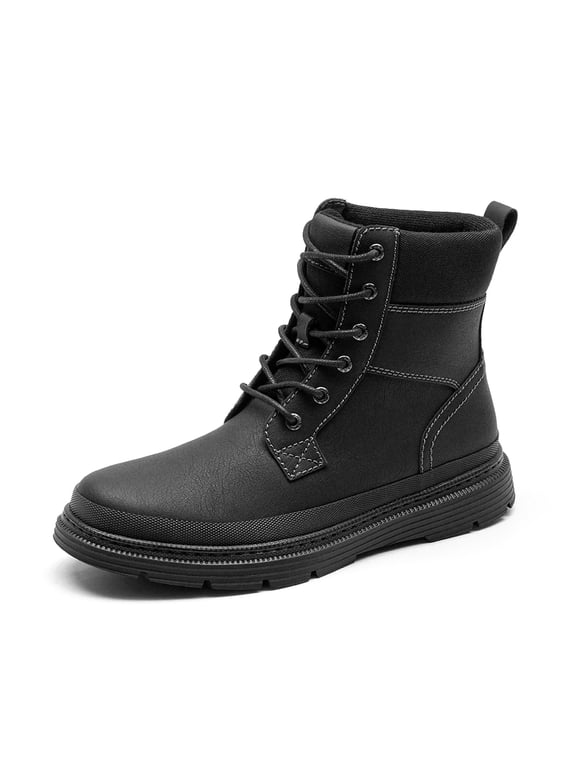 Men's Winter Snow Boots Lace Up Warm Ankle Boots with Anti-Slip Outsole