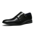thumbnail image 1 of Bruno Marc Mens Business Dress Lace-up Cap toe Oxford Shoes Monk Strap Slip On Loafers US HUTCHINGSON_2 BLACK Size 7, 1 of 7