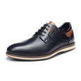 thumbnail image 1 of Bruno Marc Mens Casual Round Toe Classic Lace-up Oxford Shoes Wide Fit, 1 of 9