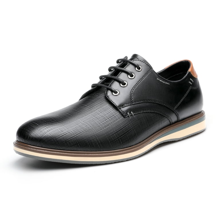 Bruno Marc Mens Casual Round Toe Classic Lace-up Oxford Shoes