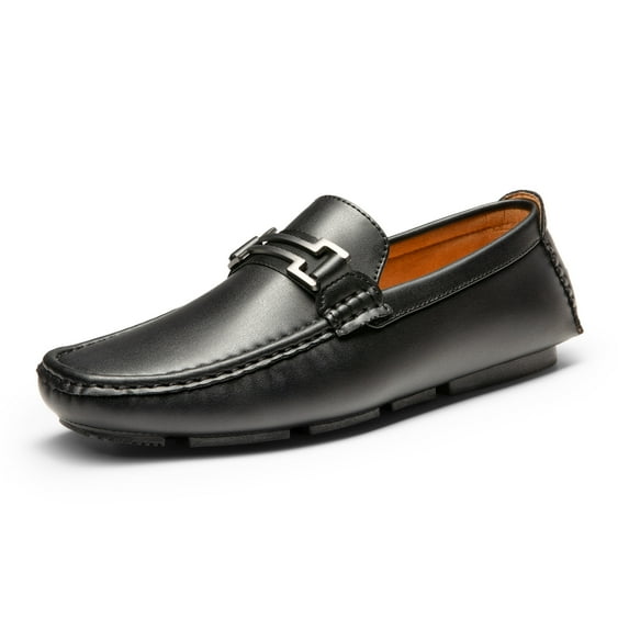 Bruno Marc Mens Comfort Casual Shoes Driving Penny Slip On Loafers Boat Shoes Hugh-01 Black Size 9.5