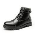 thumbnail image 1 of Bruno Marc Men's Motorcycle Combat Oxford Boots Fur Lining Warm Zipper Style, 1 of 8