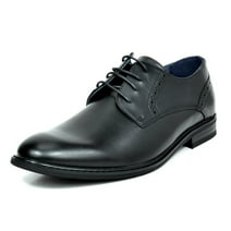 Bruno Marc Mens Lace Up Leather Shoes Classic Brogue Oxford Shoes PRINCE-16 BLACK Size 10.5