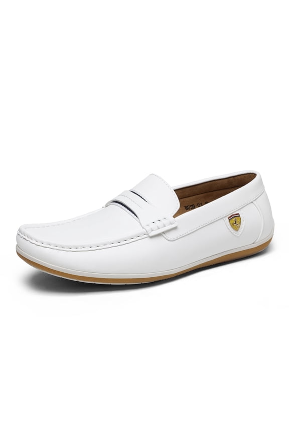 Mens Loafers Lightweight Italian Causal Driving Moccasins Shoes For Men WHITE Size 11