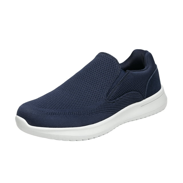 Bruno Marc Mens Slip On Loafers Casual Shoes Mesh Walking Shoes Fashion Sneakers Walk_Easy_01 Navy Size 8.5