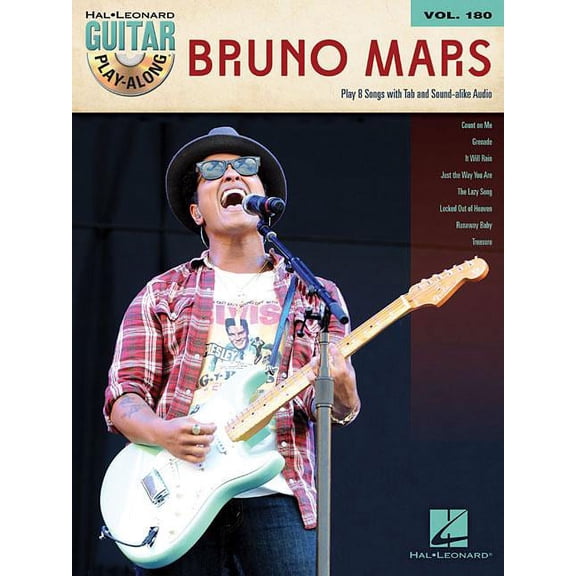 Bruno Mars Guitar Play - Along Volume 180 (Paperback) by Bruno Mars