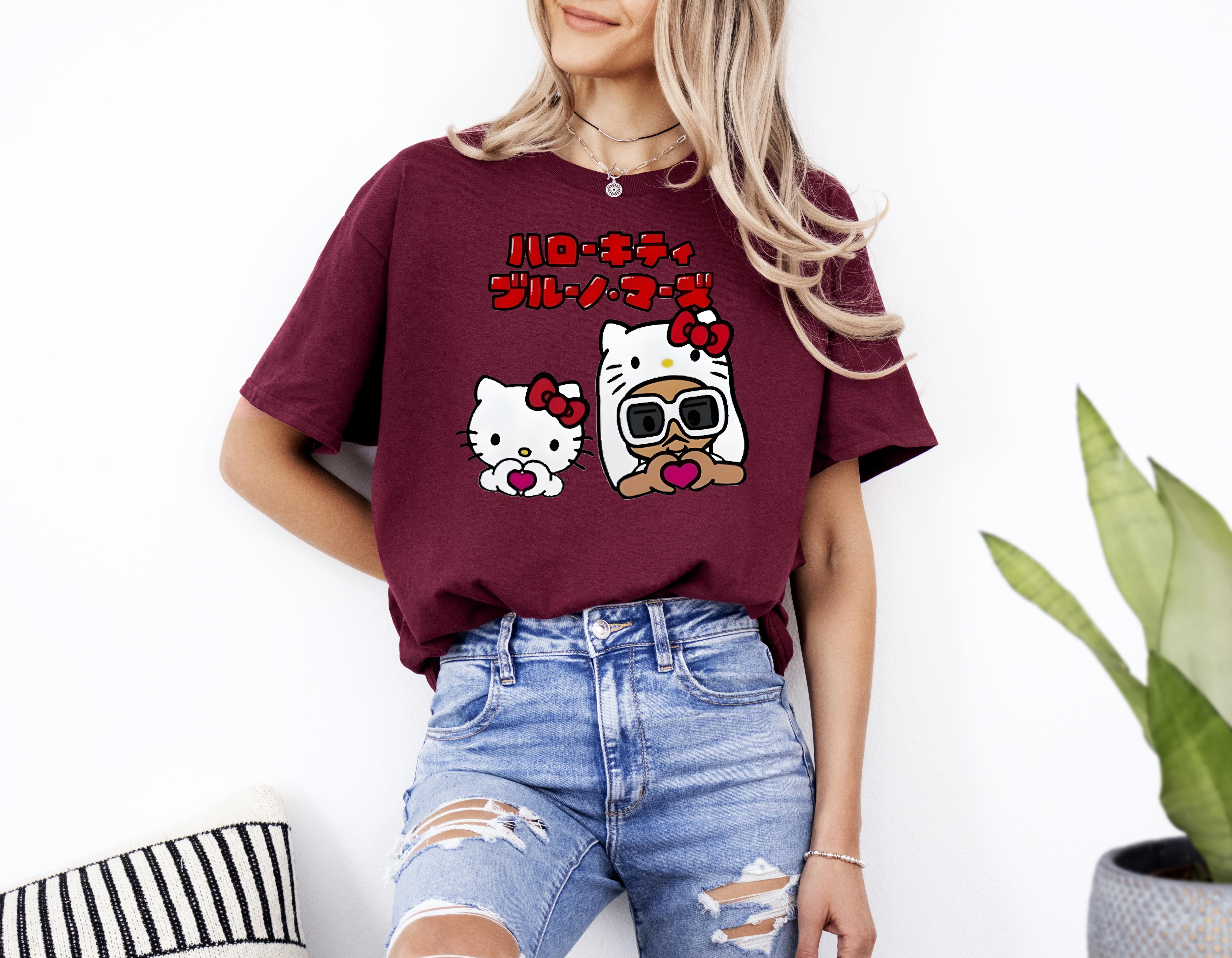 Bruno Mars X Hello Kitty 2024 UNISEX TShirt Up To 4XL