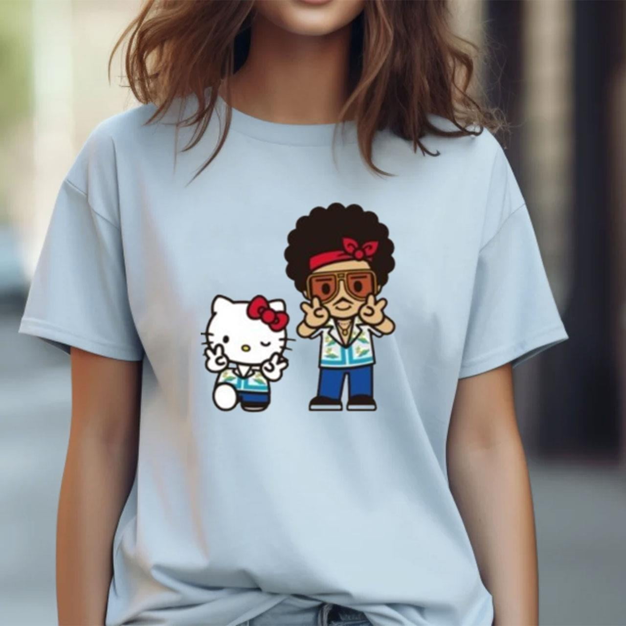 Bruno Mars X Hello Kitty January 626 2024 Japan Tour Shirt Limited