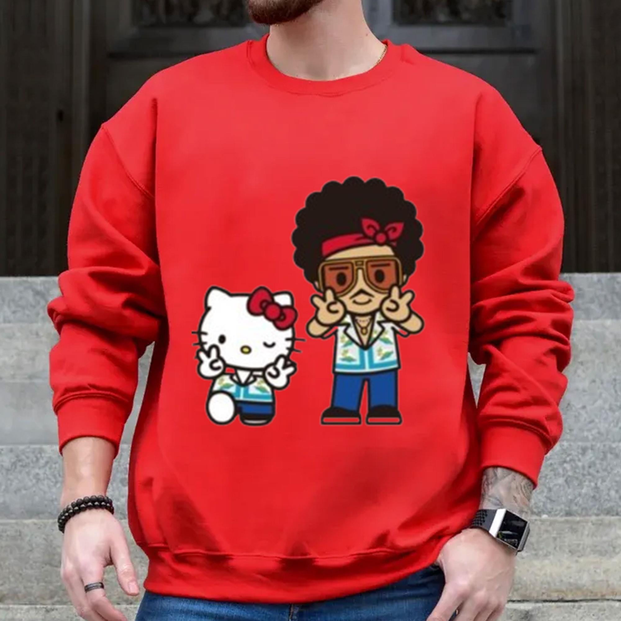 Bruno Mars X Hello Kitty January 626 2024 Japan Tour Shirt Limited