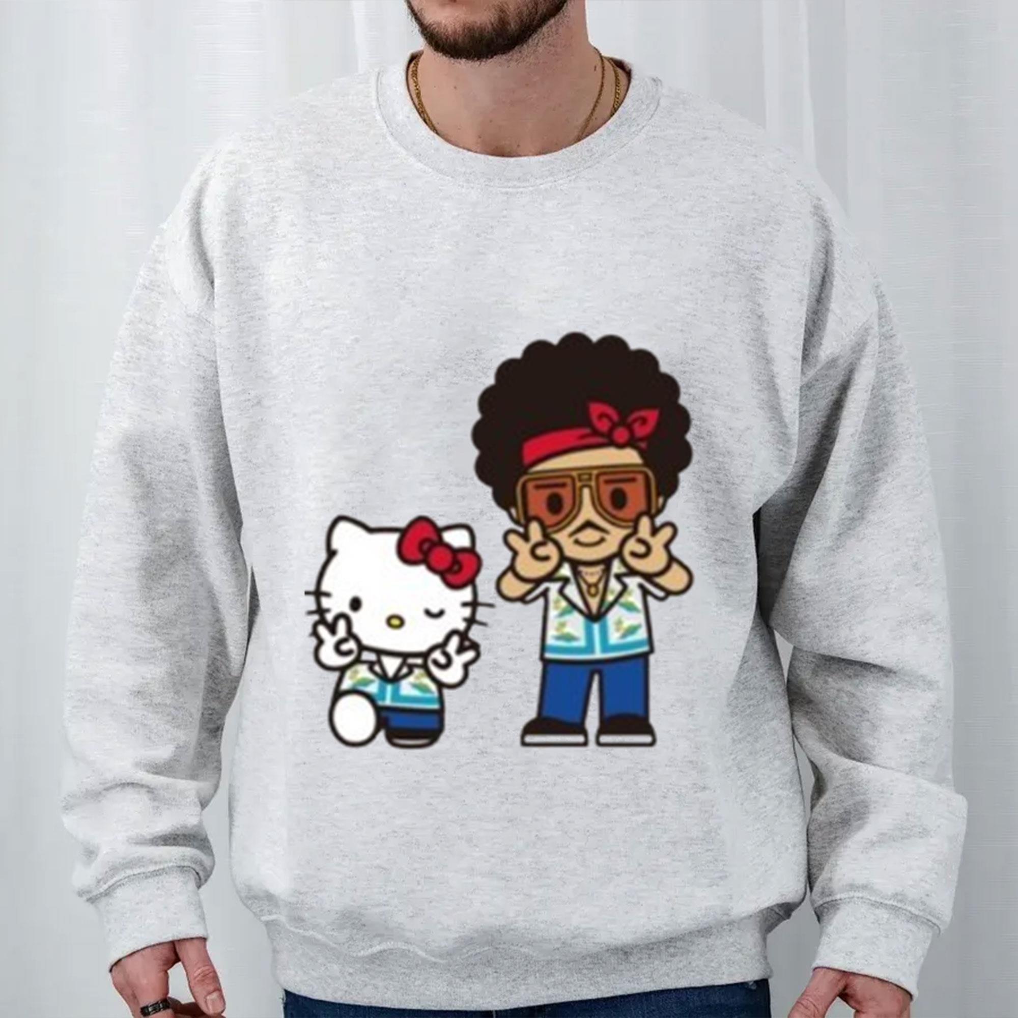 Bruno Mars X Hello Kitty January 626 2024 Japan Tour Shirt Limited