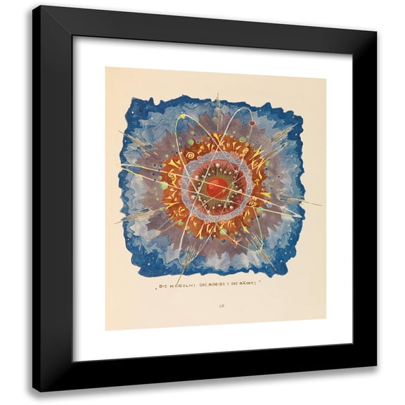 Bruno Taut 12x14 Black Modern Framed Museum Art Print Titled - Alpine Architecture (1919)