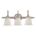 thumbnail image 1 of Brunswick 3-Light Bathroom Vanity Light in Satin Nickel, 1 of 2