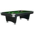 thumbnail image 1 of Brunswick 8 Foot Black Wolf Pool Table - Green Contender Cloth and Play Kit: Billiard Ball Set, Cues, and Accessories., 1 of 7