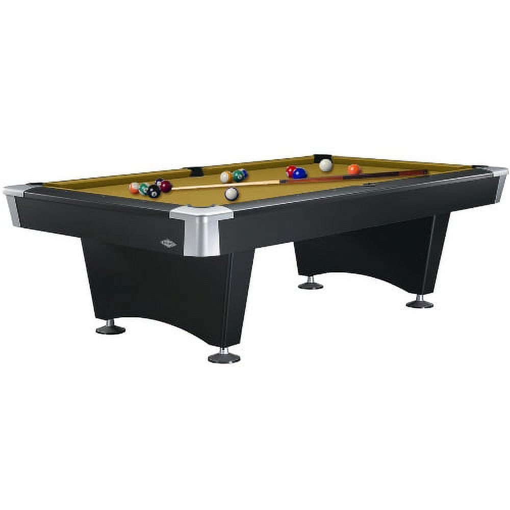 Brunswick 8-Foot Black Wolf Pool Table with FREE Contender Play Package  Accessories and Brunswick Sahara Contender Cloth. 