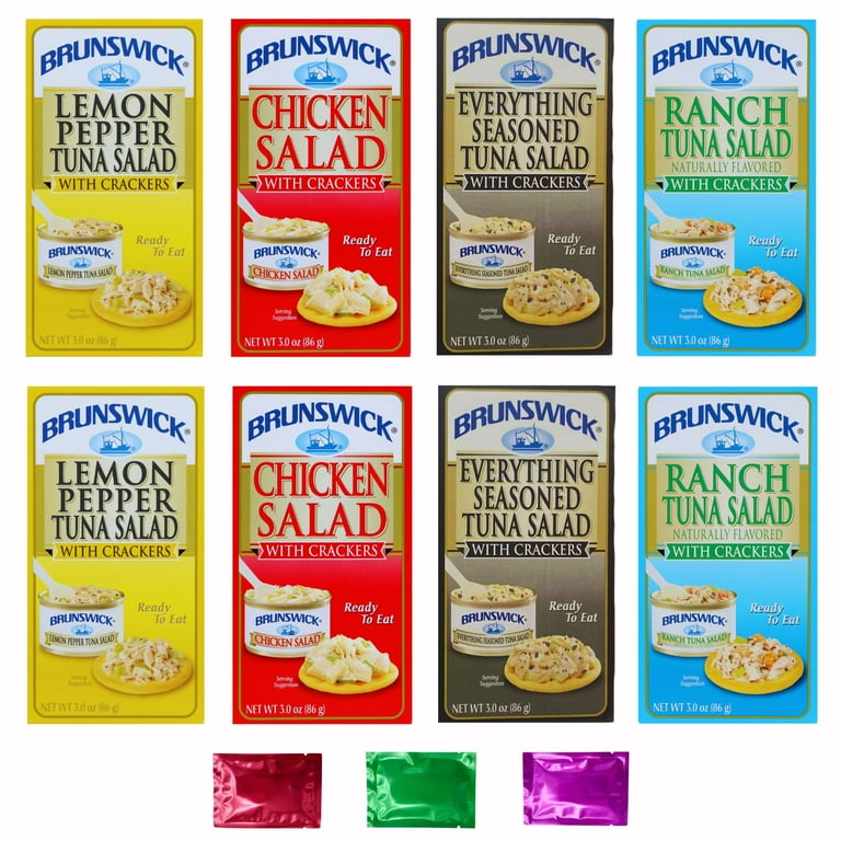 Brunswick Canned Tuna with Crackers Variety Pack- Lemon Pepper