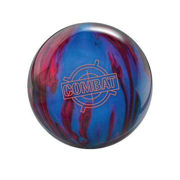 Brunswick Combat Bowling Ball - Black/Red/Blue/Purple 16lbs