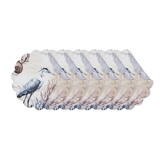 Brunswick Island Round Placemats Set of 6, 17"