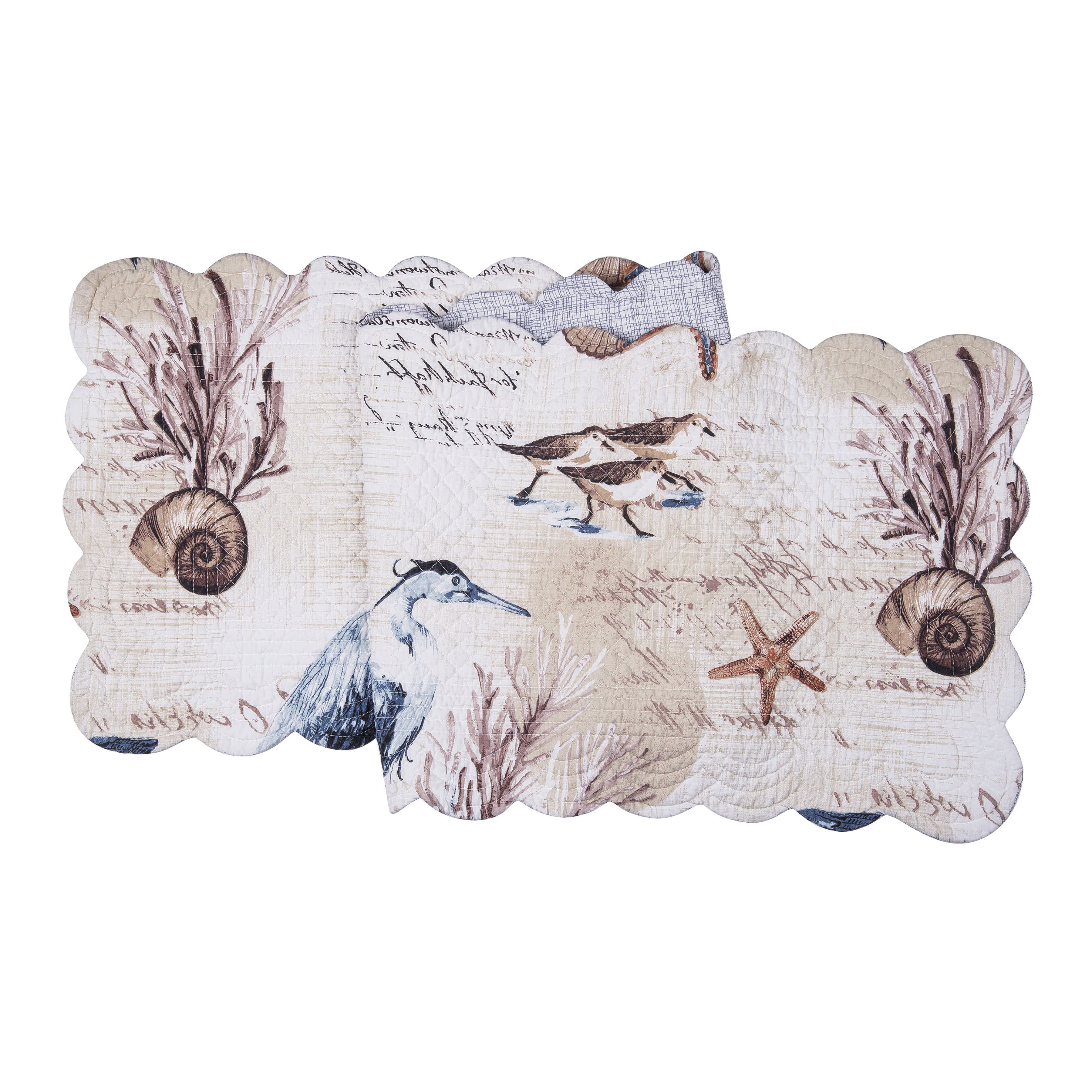 Tan Coastal Cotton Runner with Reversible Design
