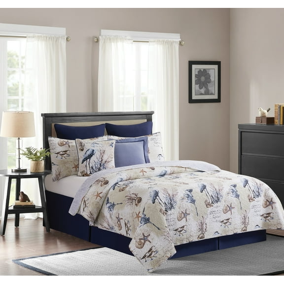 Brunswick Island 2-Piece Cotton Twin Bed Quilt Set