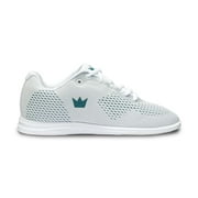 Brunswick Ladies Axis Bowling Shoes- White/Teal 7