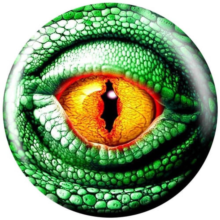 Brunswick Viz-A-Ball Glow Bowling Ball - 16 Lbs, Lizard Design, Glows Under Black Light, Polyester