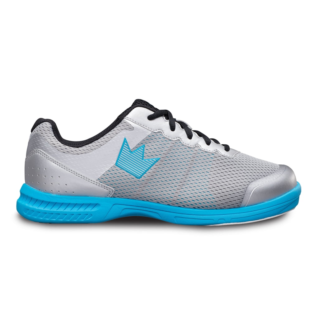 Brunswick Mens Fuze Bowling Shoes- Silver/Sky Blue 9 M US  display picture 2