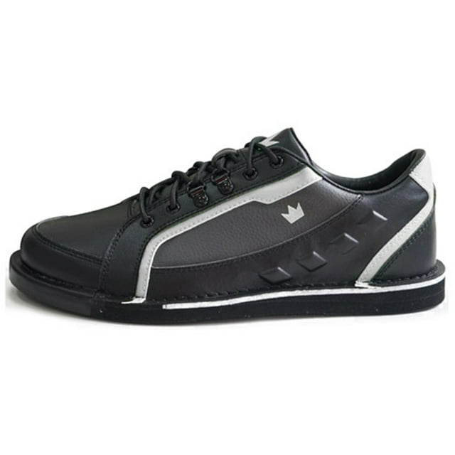 Brunswick Mens Punisher Bowling Shoes Right Hand- Black/Silver 10.5 M US