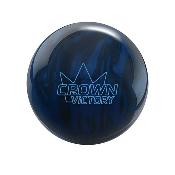 Brunswick PRE-DRILLED Crown Victory Bowling Ball - Sapphire/Black (This item includes a free Bowlerstore Rubber Shammy- Colors will vary for the shammy)