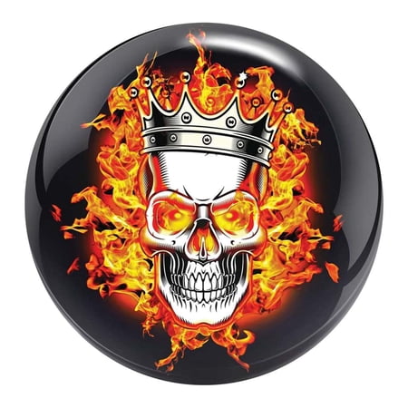 Brunswick PRE-DRILLED Flaming Skull Viz-A-Ball (12lbs)