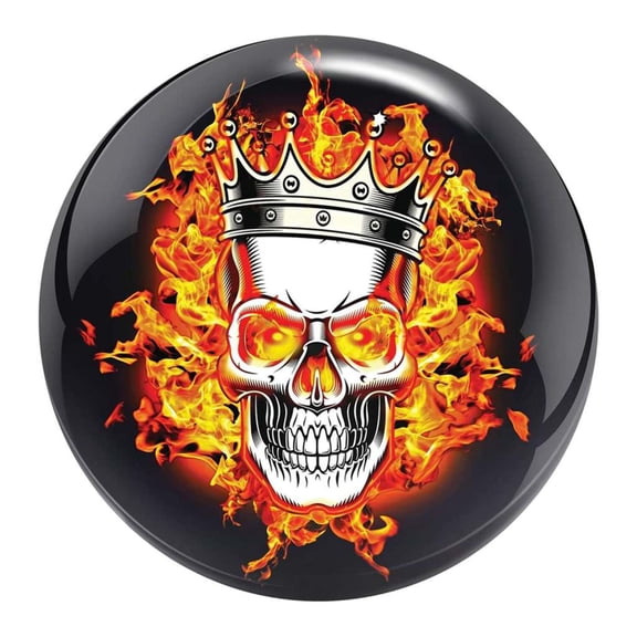 Brunswick PRE-DRILLED Flaming Skull Viz-A-Ball (16lbs)