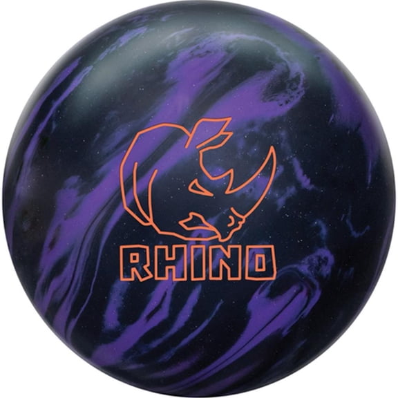 Brunswick Professionally Drilled Rhino Reactive Bowling Ball - Purple/Black 13lbs