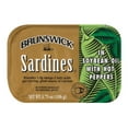 Brunswick Sardines in Soybean Oil with Hot Peppers (Case of 18