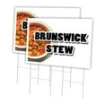 thumbnail image 1 of Brunswick Stew 2 Pack Of 24" x 36" Yard Sign & Stake | Advertise Your Business | Stake Included Image On Both Sides | Made in The USA, 1 of 3