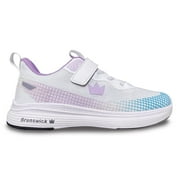 Brunswick Youth Strike Zone White Teal Bowling Shoes - 1
