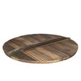 thumbnail image 1 of Bruntmor 14 Inch Wooden Wok Lid Round Natural Wooden Lid For 14" Cast Iron Wok, 1 of 6