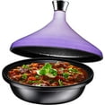thumbnail image 1 of Bruntmor | Cast Iron Tangine Pot With A Silver Knob Enameled Cast Iron Base, 1 of 7
