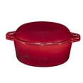 thumbnail image 1 of Bruntmor | Enameled 2 In 1 Double Dutch Oven And Domed Skillet Lid 7 Quart, 1 of 9
